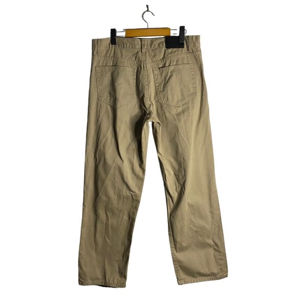 Calvin Klein Jeans Men's Straight Leg Tan Chino Pants - Picture 5 of 9